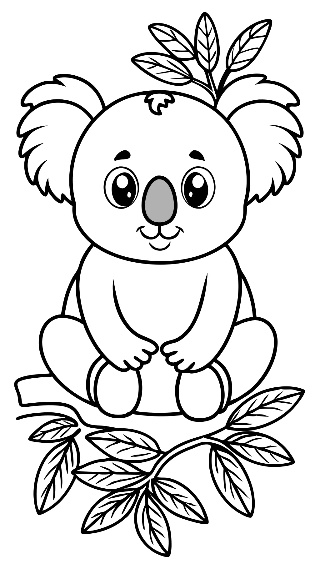 printable koala coloring pages